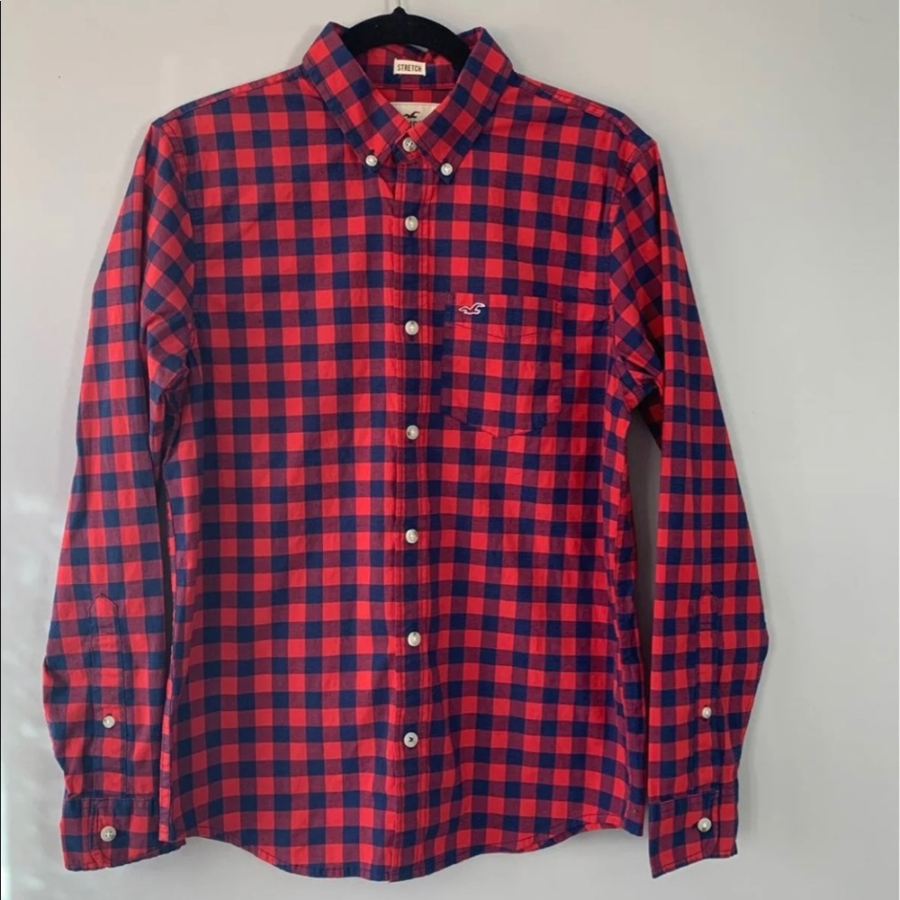Hollister Plaid Button Down Shirt